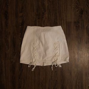 Mini Lace Up Skirt